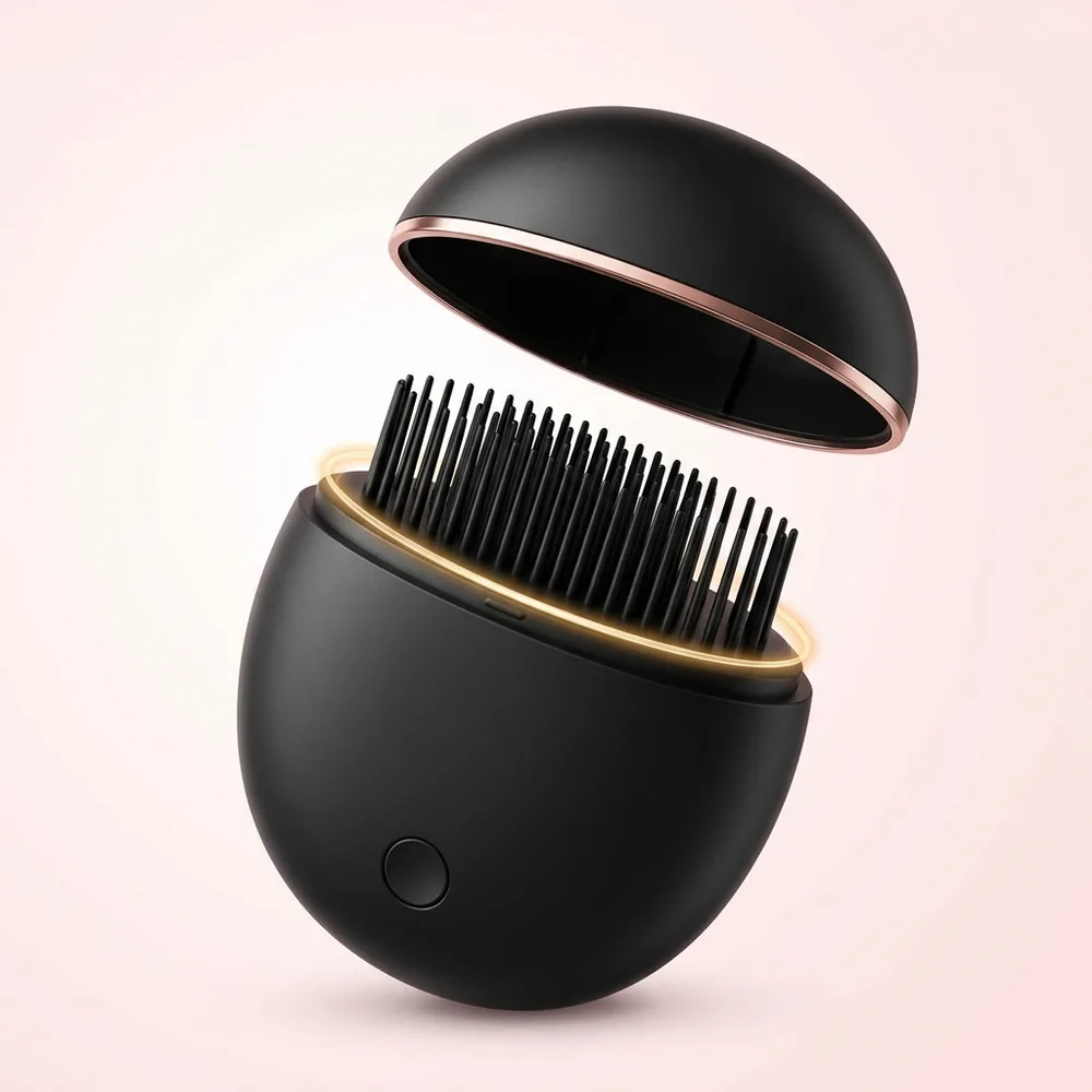 SILKA cap lifted showing the anti-scald ring around the heated comb